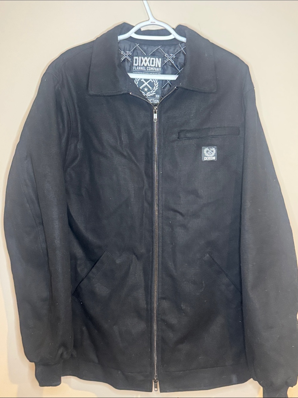 DIXXON Black Zip-Up Bomber Jacket